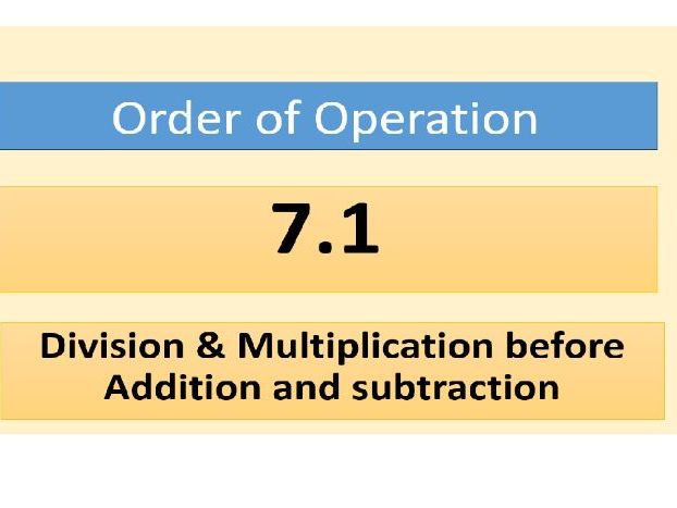 Order of Operation Year 7