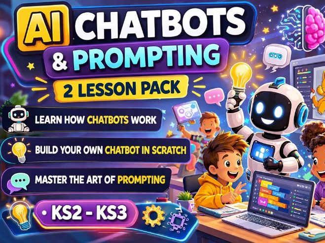 AI Chatbots and Prompt Engineering for Kids | Scratch Chatbot Lesson | KS2 KS3 Computing