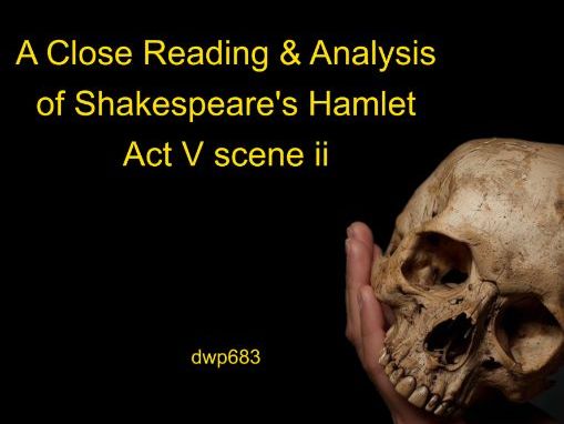 TES Shakespeare's Hamlet Act V scene ii