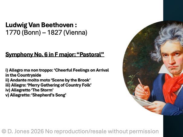Teaching Activities for Beethoven Symphony 6 (Cambridge A Level Music Set Work 2027/8)