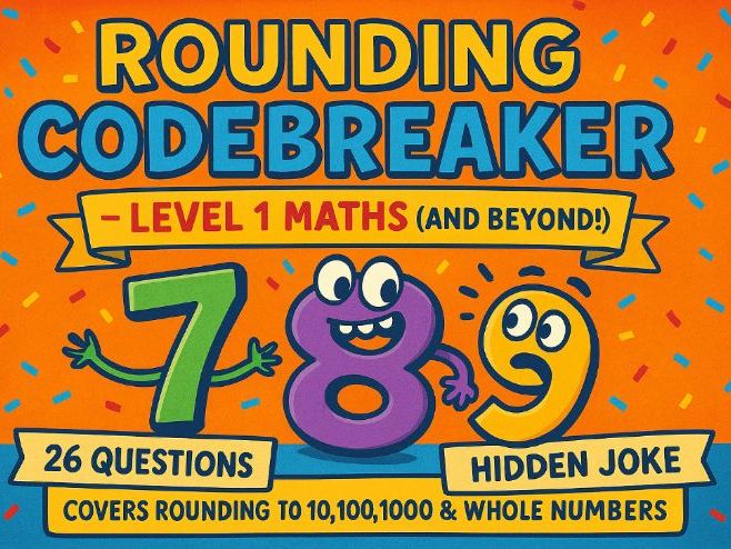 Rounding Codebreaker Worksheet – Functional Skills Maths Level 1, Entry Level & GCSE Practice