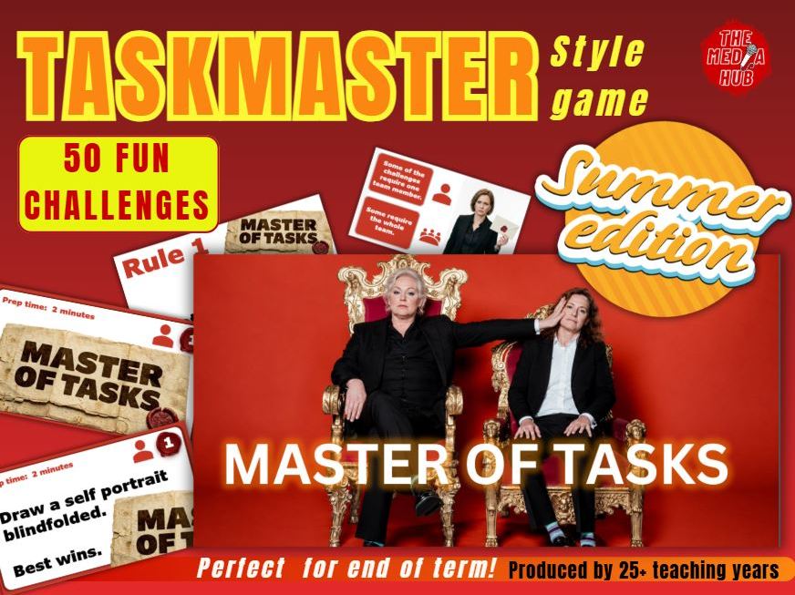 UPDATED Taskmaster Style | 50 x Fun Classroom Games |  No-Prep |  Summer  | Halloween  | KS2 KS3 KS4