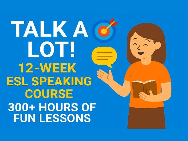 Talk a Lot Elementary Book 3 – 12-Week Spoken English Course with 300+ Hours of Lessons
