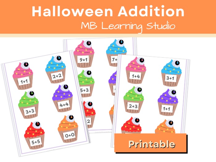 Halloween Addition Cupcakes – Fun Early Maths Activity for EYFS, KS1 & Kindergarten