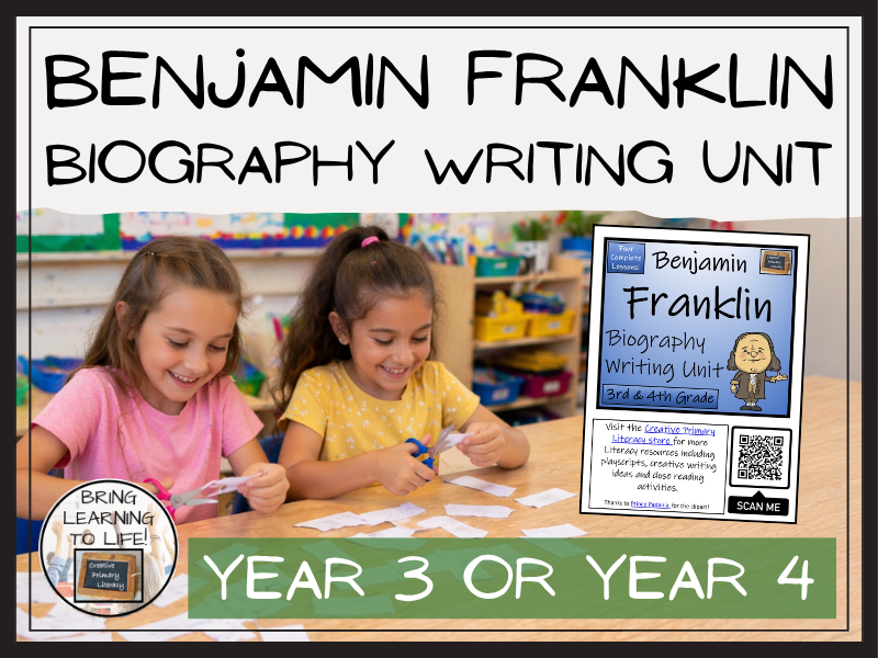 Benjamin Franklin Biography Writing Unit | Year 3 or Year 4