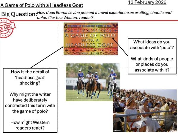 Game of Polo - Levine Edexcel iGCSE