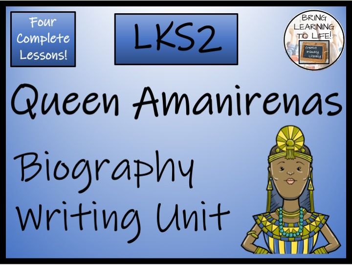 Queen Amanirenas Biography Project & Writing Unit | Year 3 or Year 4