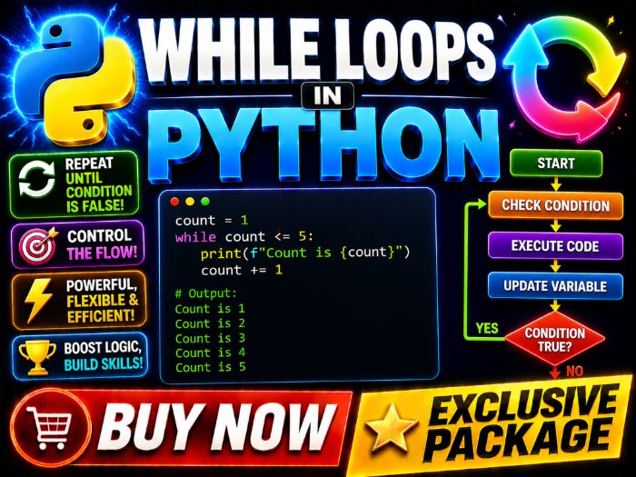 While Loops in Python | Cambridge IGCSE & A-Level 9618 CS | PPT + Worksheets + Activity + MCQ - CS