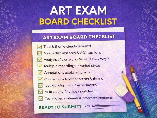 GCSE Art & Design – Component Checklist Booklet (Student-Friendly)