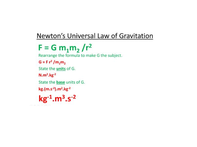 Derived Units and Base Units for Big G