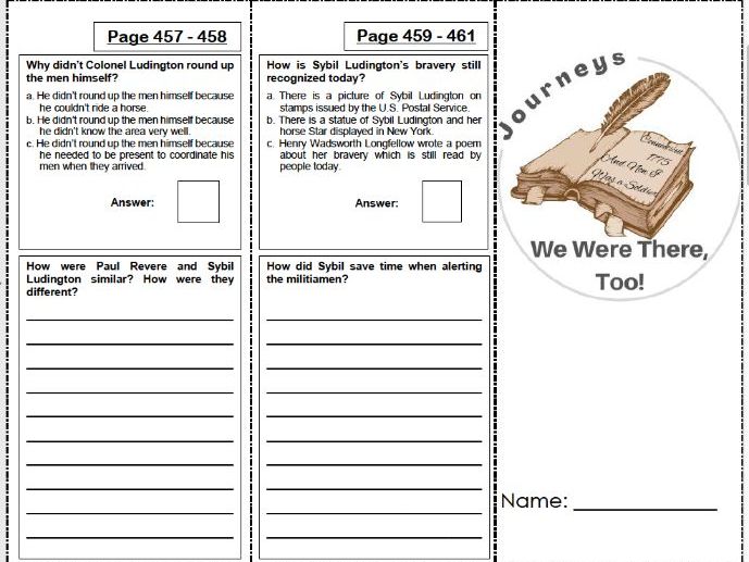 We Were There, Too! Grade 5 Journeys Teaching Resources