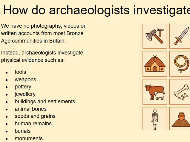 week 4 How do we know about the Bronze Age? - KS2