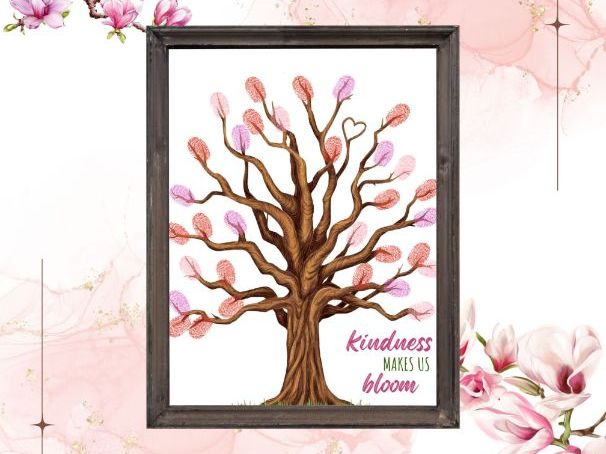 Kindness Tree Thumbprint Craft – Social Emotional Learning Activity for Preschool & Elementary Kids