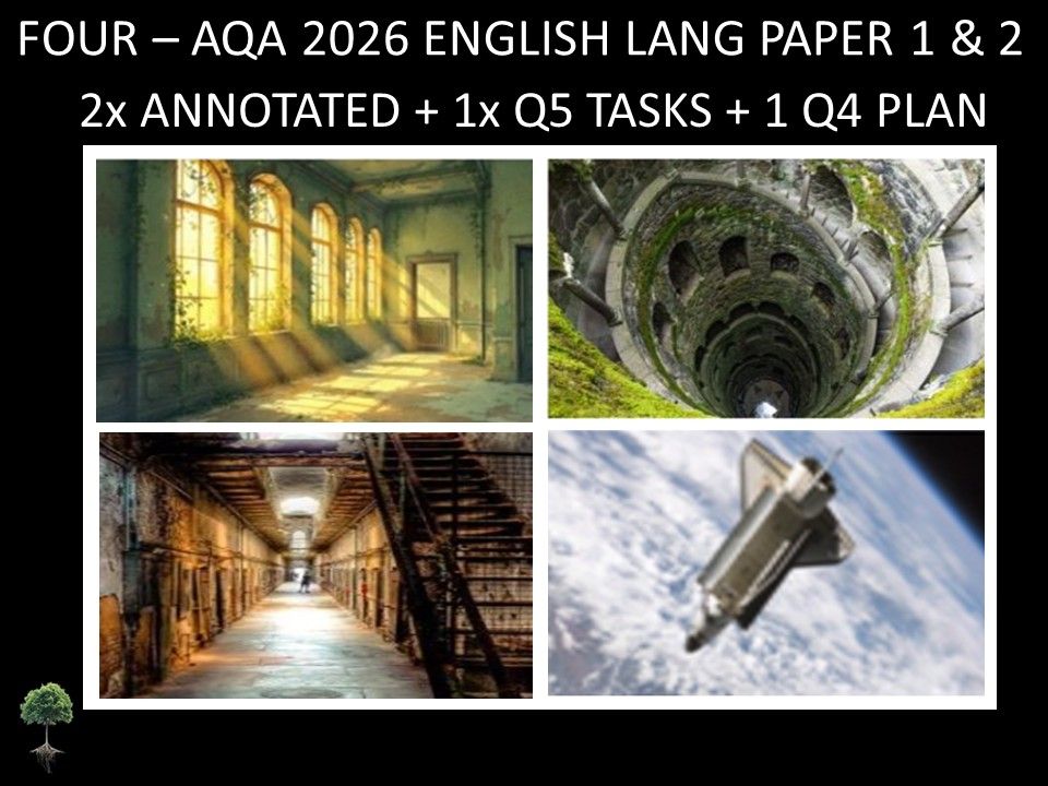 FOUR - AQA PAPER 1 & 2 | 2026 FULL MOCKS | ANNOTATED | Q5 TASKS | Q4 PLAN