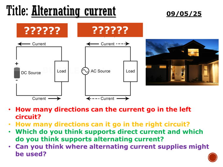 Alternating currents - complete lesson (GCSE 1-9)