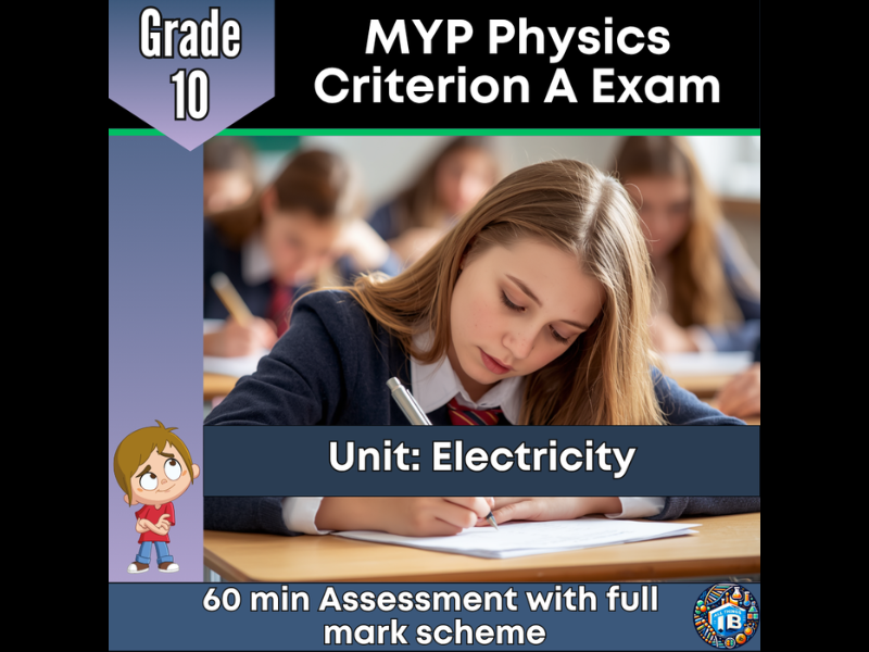 MYP Grade 10 Physics: Criterion A Exam - Electricity - 2026