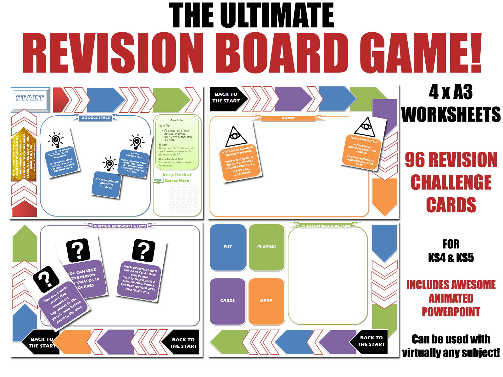 KS5 REVISION BOARD GAMES