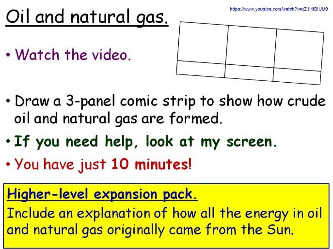Fuels (Fossil Fuels) Year 7 Lesson PowerPoint (KS3 7Ic) Energy topic