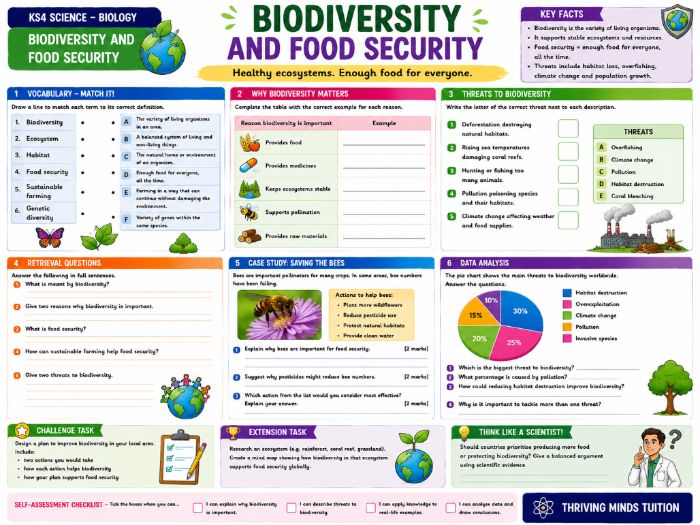 GCSE KS4 Science - Biology - Biodiversity and Food Security