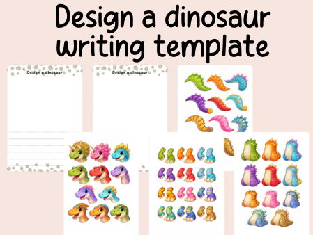 Design a dinosaur- writing- Art- continuous provision
