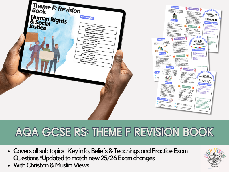 AQA GCSE RS Theme F Revision Book – Human Rights & Social Justice