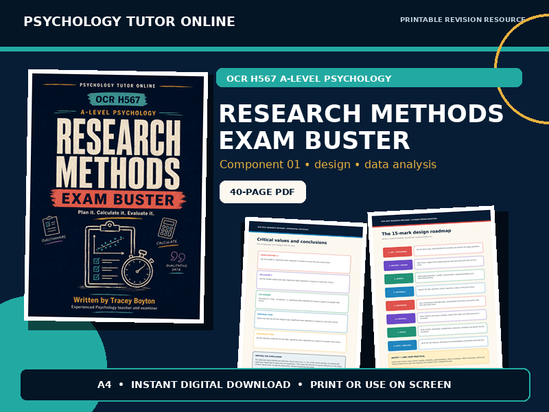 OCR H567 Research Methods Exam Buster