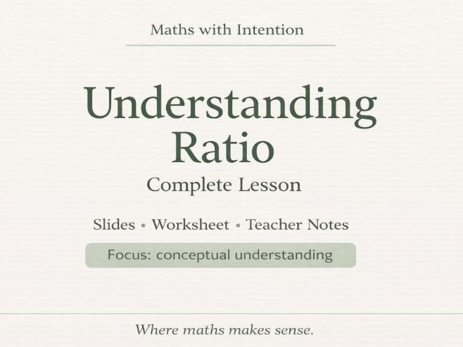 Understanding Ratio – Complete Lesson