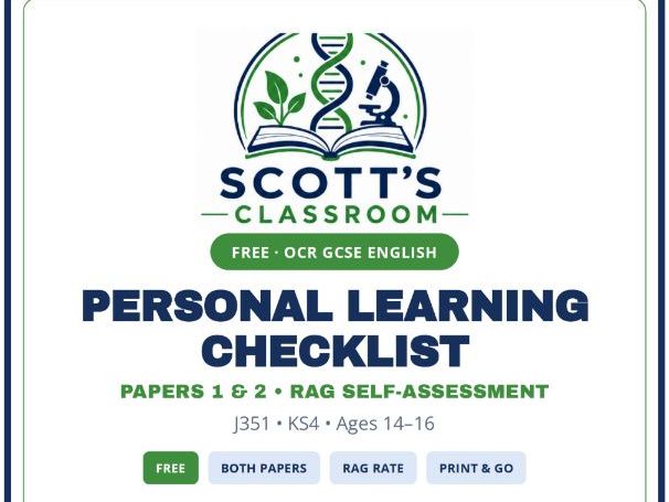 FREE OCR GCSE English Language PLC | J351
