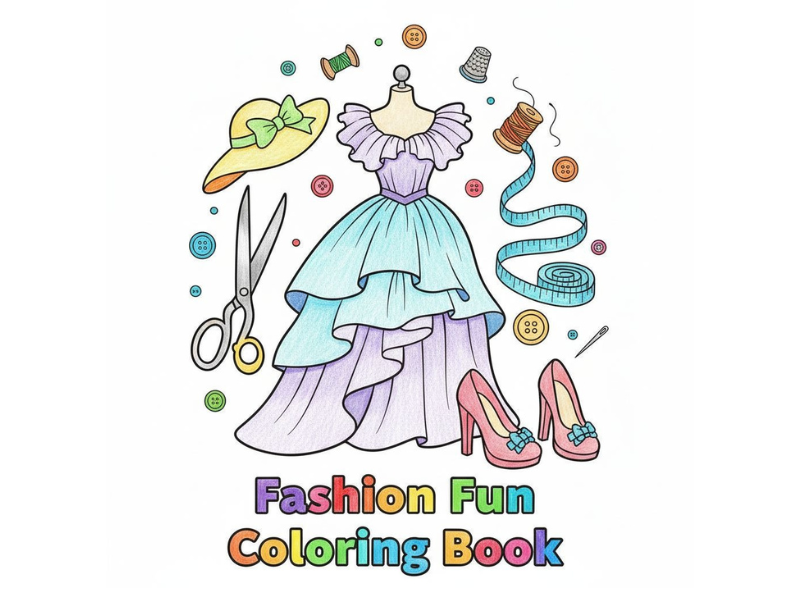 Fashion Fun Coloring Book