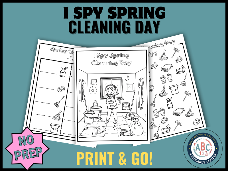I Spy Spring Cleaning Day | Fun Counting