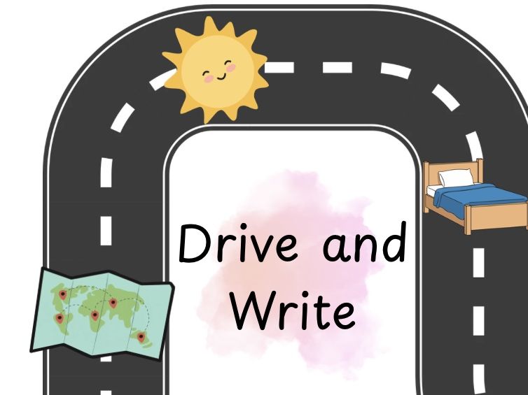 Drive and write phonics activity