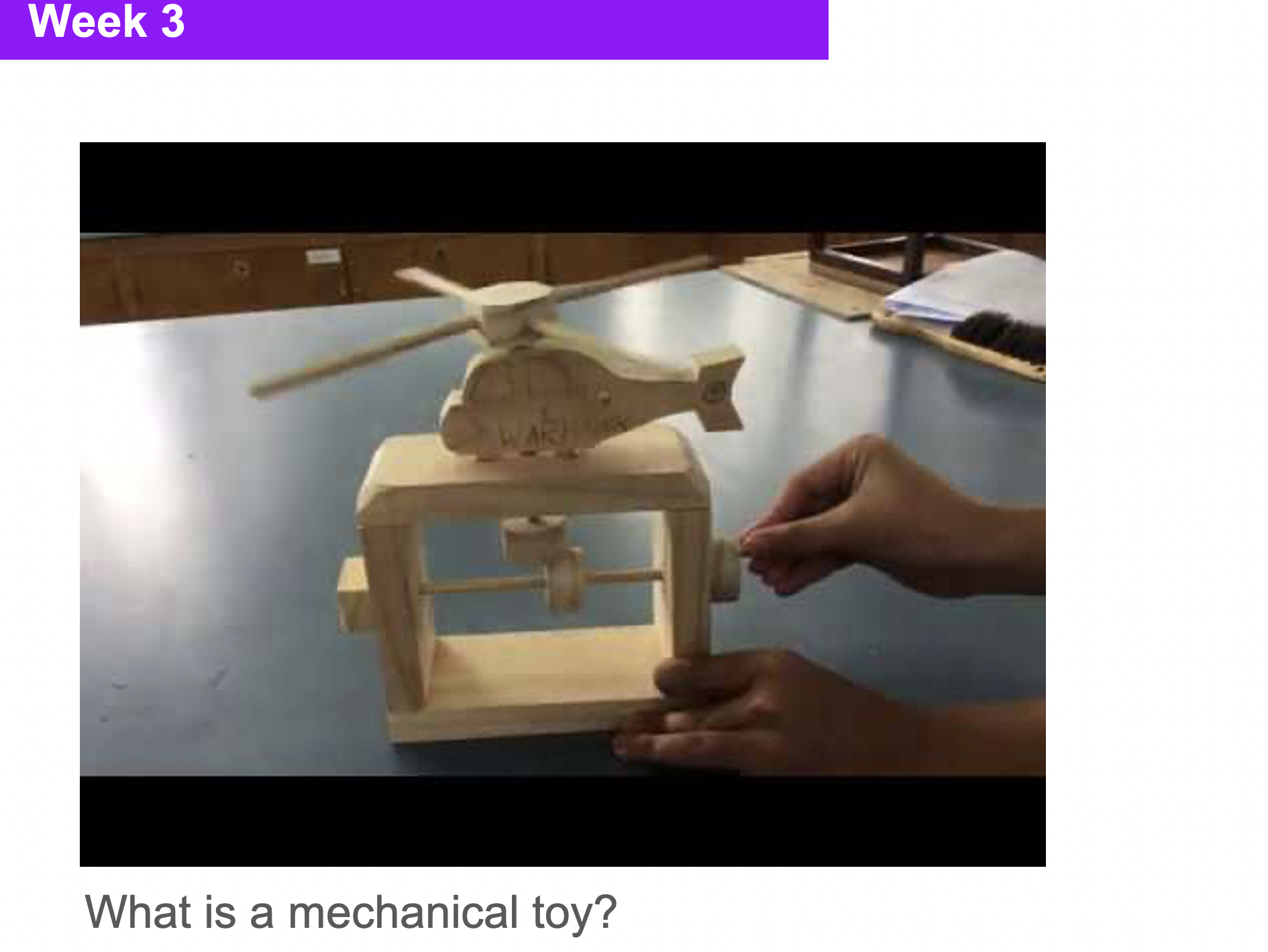 Mechanical toy complete project Teaching Resources