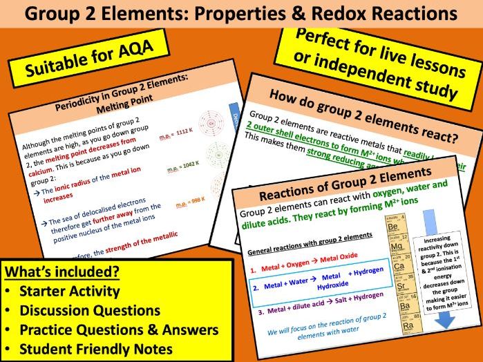 Group 2 Elements: Properties and Reactions