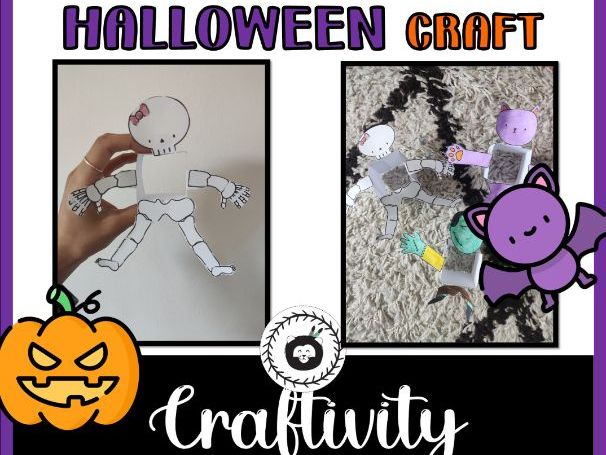 Monster Mash Cute Dancing Halloween Characters Craft for Kindergarten