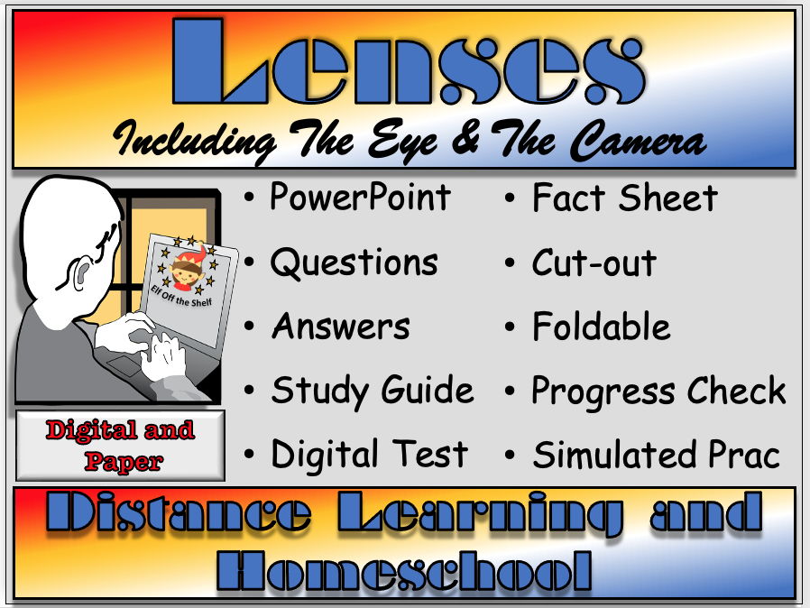 Light - Lenses, The Eye, Pinhole Camera and Camera - Distance Learning and Homeschool KS3