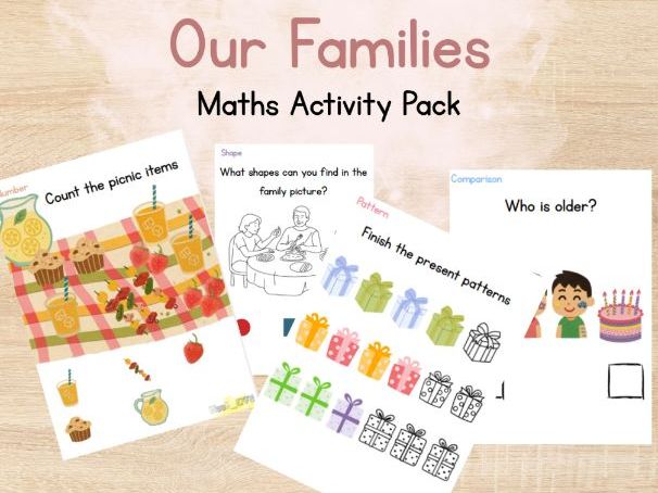 Our Families Maths Activity Pack | EYFS