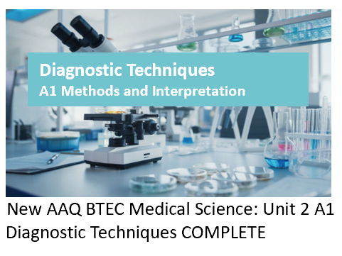 AAQ BTEC (level 3) Medical Science Unit 2 A1- Diagnostic Techniques COMPLETE
