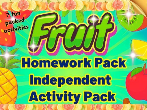 Fruits Literacy Worksheets | Reading, Vocabulary, Writing & Games | Year 3-6 | KS2, KS3