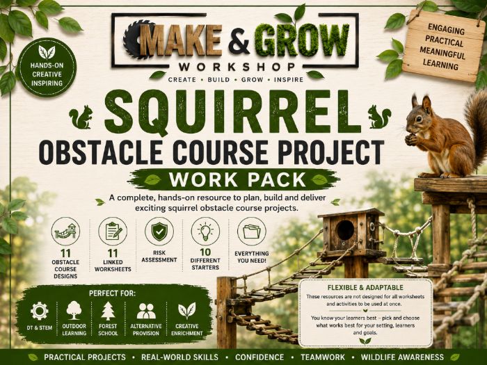Squirrel Obstacle Course Project Work Pack