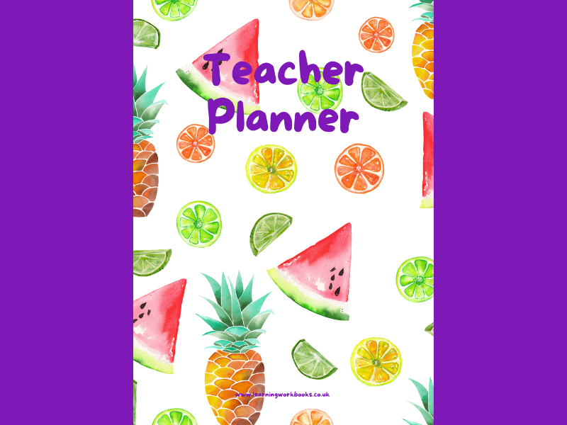 Tropical Fruit Teacher Planner