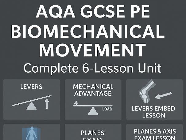 AQA GCSE PE Paper 1 – Biomechanical Movement 6-Lesson Unit