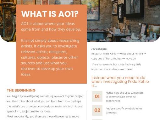 IGCSE Art AO1 Guide