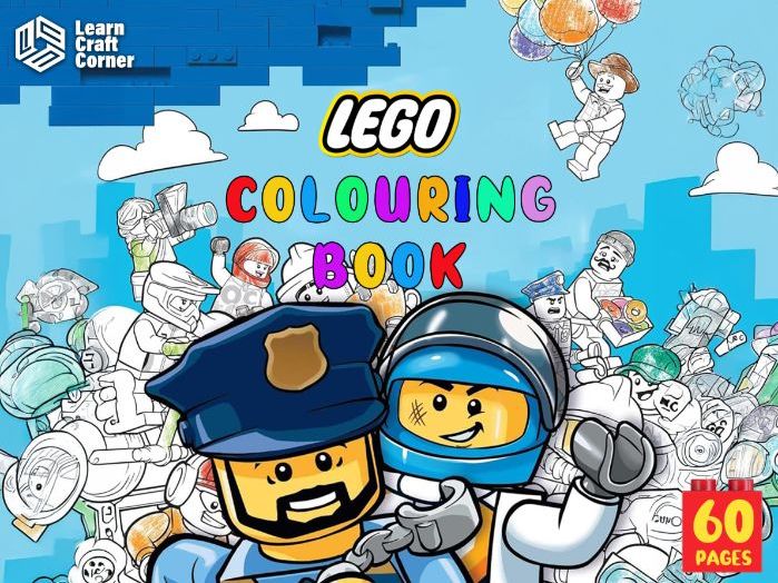 LEGO Colouring Book – 60 Printable Colouring Pages | Creative Activities for Children