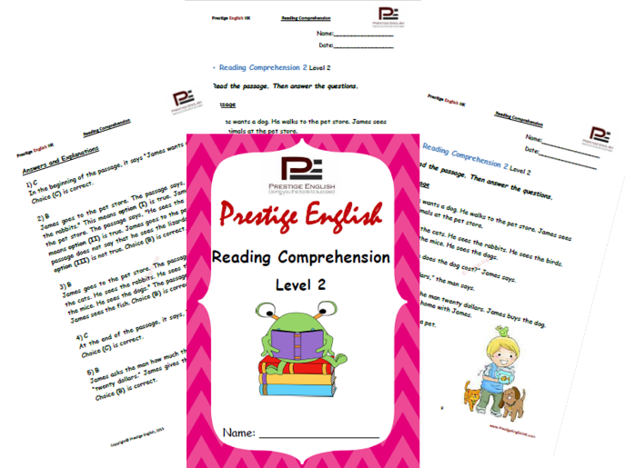 Reading Comprehension Book - Level 2