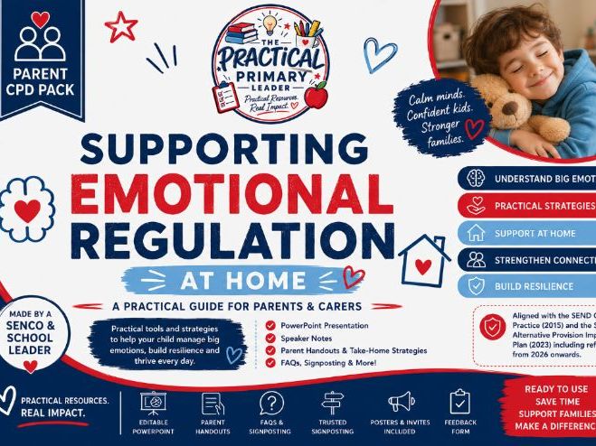 Supporting Emotional Regulation at Home | Complete Parent Workshop Pack
