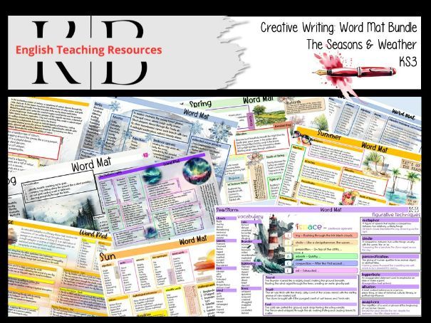 Creative Writing Word Mat Bundle: The Seasons and Weather