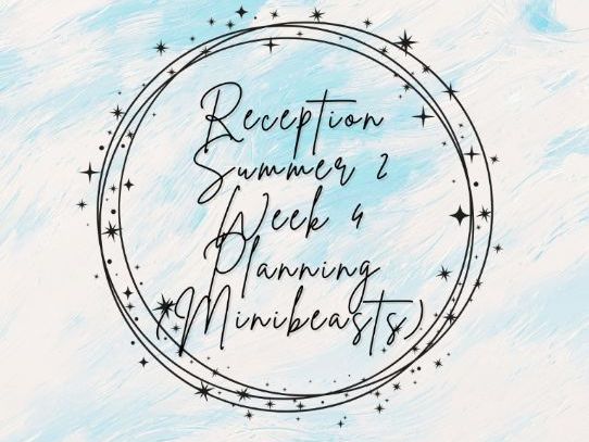 Reception - Summer 2 - Week 4 Planning (Minibeasts)