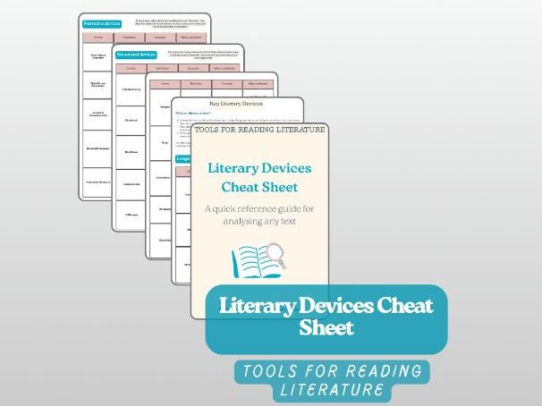 Literary Devices Cheat Sheet (GCSE, BFI & A-Level English)