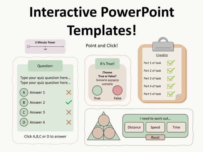 Fun Interactive PowerPoint Templates