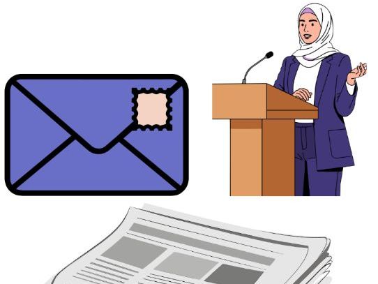 Conventions of a speech, article and letter